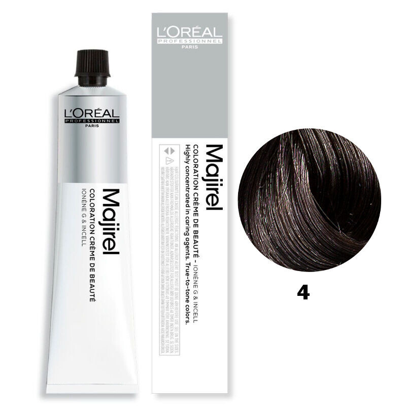 

Стойкая краска для волос - цвет 4 коричневый L'Oréal Professionnel Majirel, 50 мл