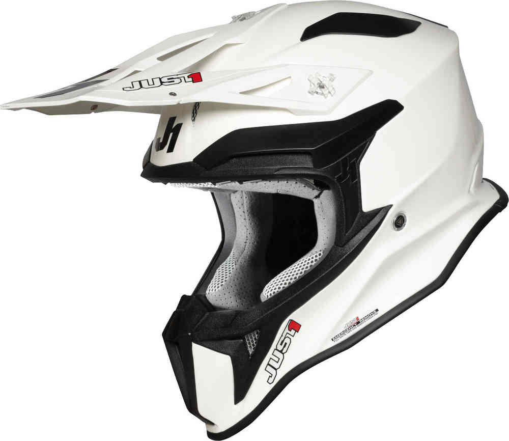 J18 Твердый шлем для мотокросса Just1, белый