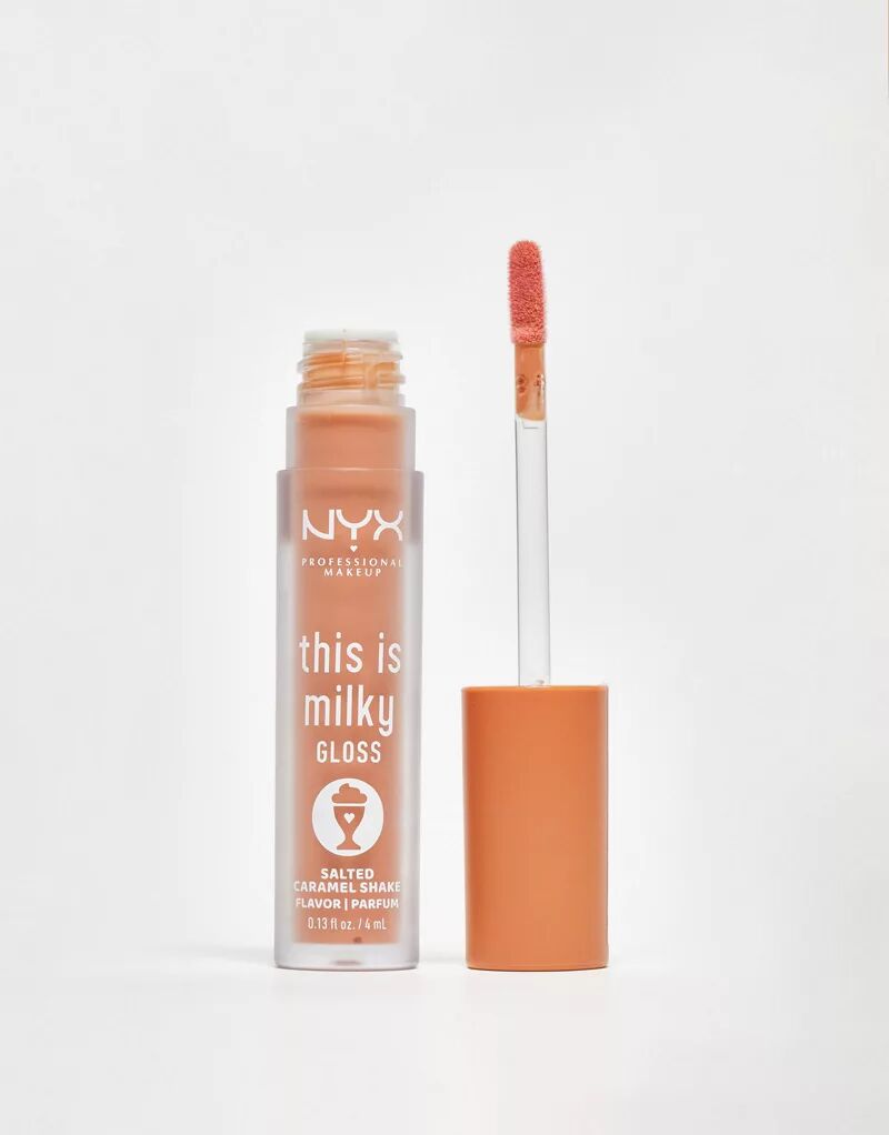 NYX Professional Makeup – This Is Milky Gloss – Блеск для губ – Соленый карамельный коктейль блеск для губ nyx professional makeup this is milky gloss тон 06 milk
