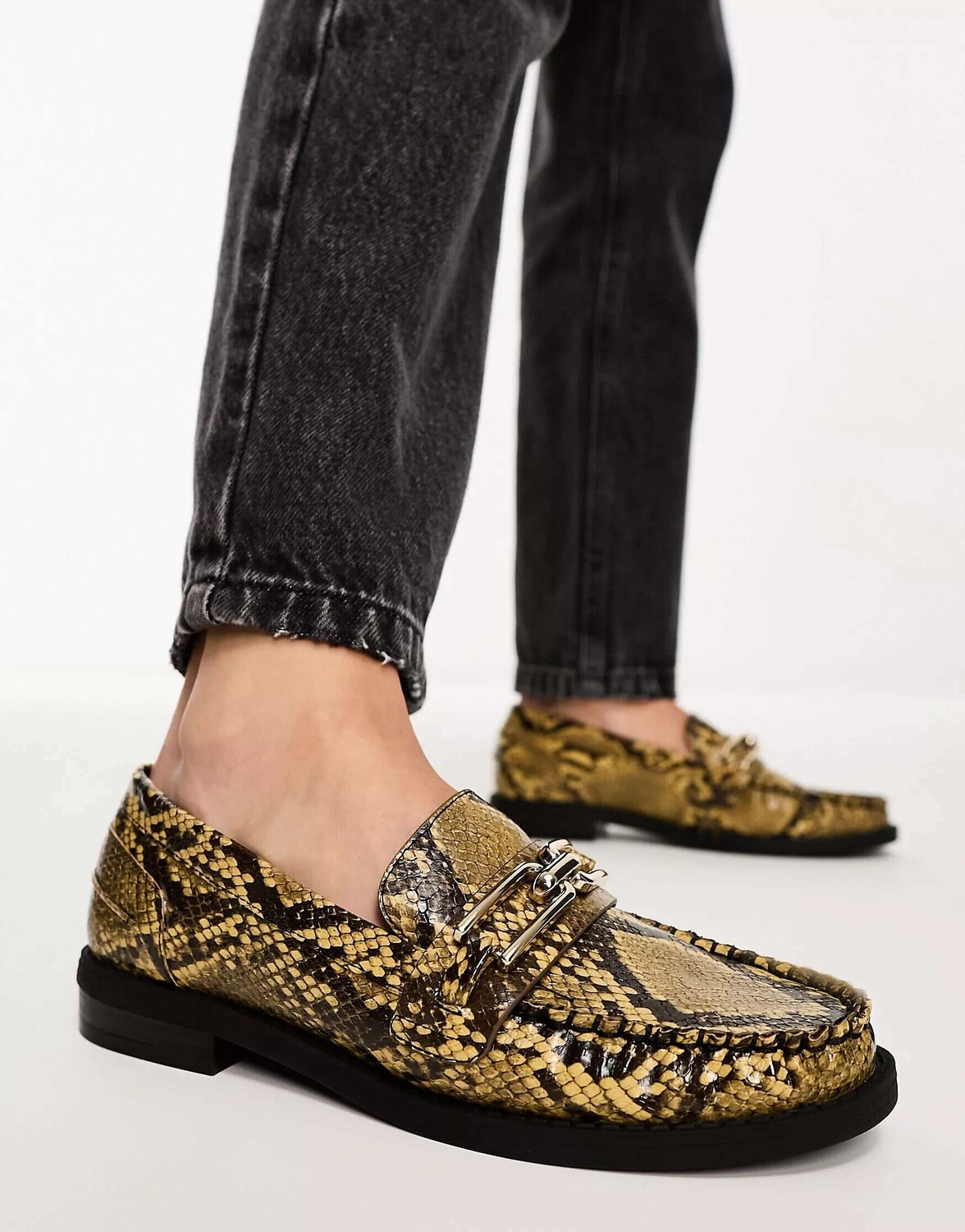 

ASOS Узкие лоферы Melodic со змеиной цепочкой