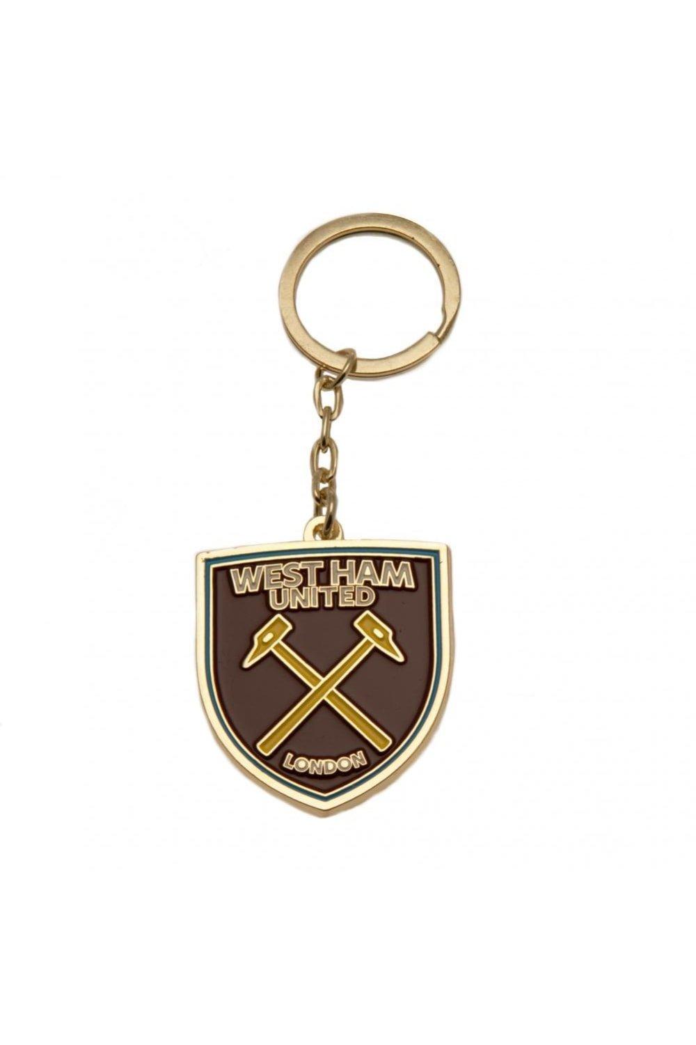 Брелок для ключей West Ham United FC, коричневый брелок бадминтон новый дизайн классный роскошный металлический брелок брелок для автомобильных ключей кольцо для ключей цепочка с под