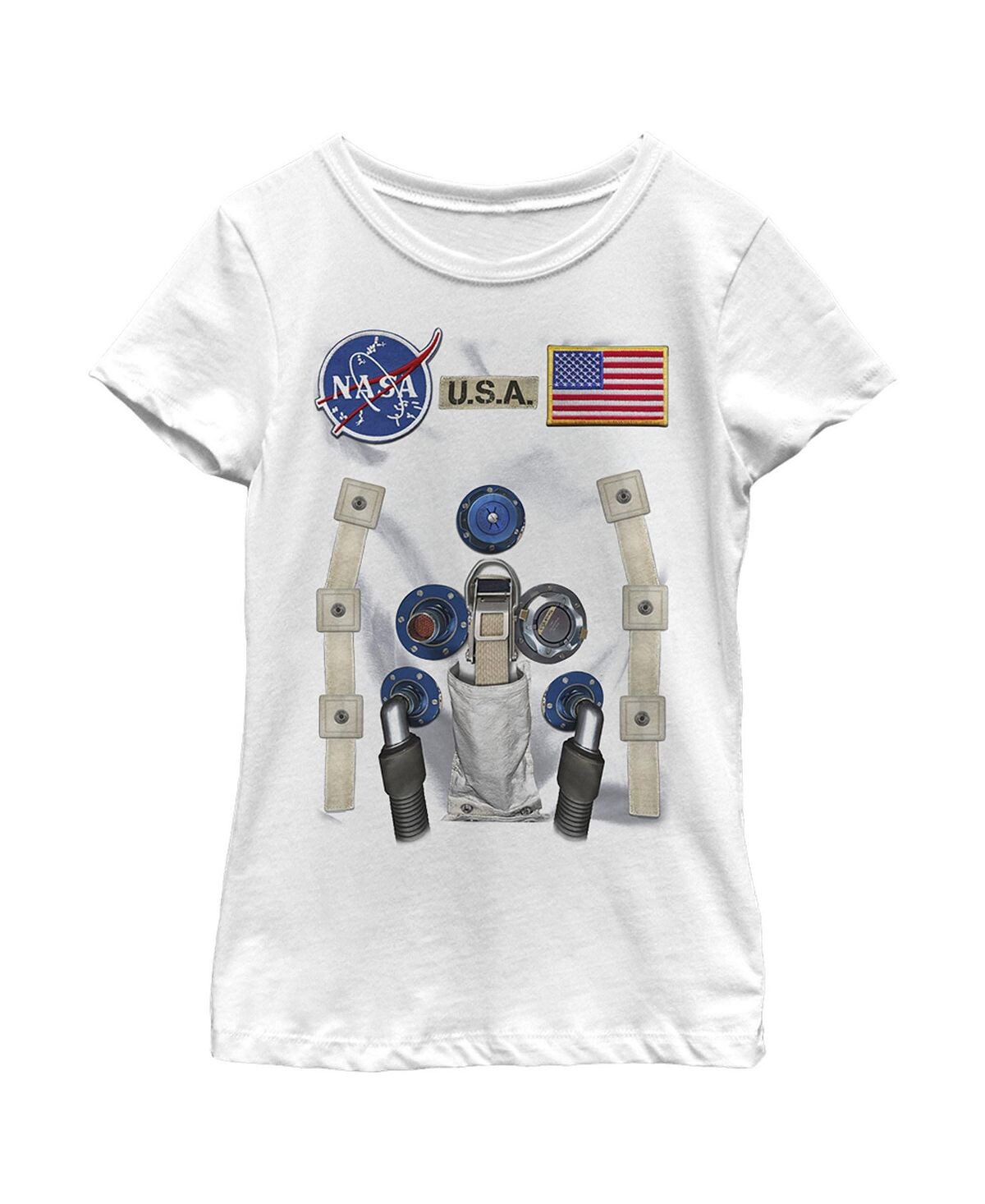 

Костюм космонавта США для девочек, детская футболка NASA
