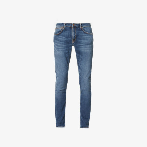 цена Зауженные джинсы Lin скинни Nudie Jeans, темно-синий