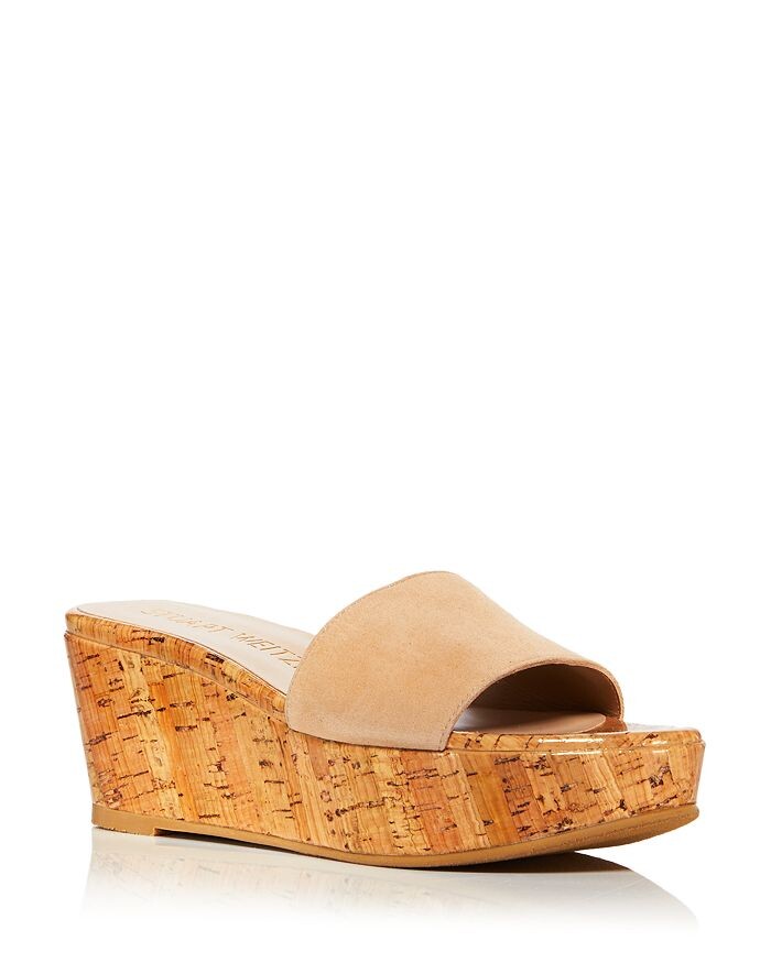 

Женские летние шлепанцы на платформе на танкетке Stuart Weitzman