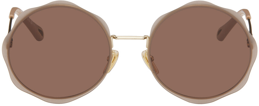 

Бежевые солнцезащитные очки Honore Chloe