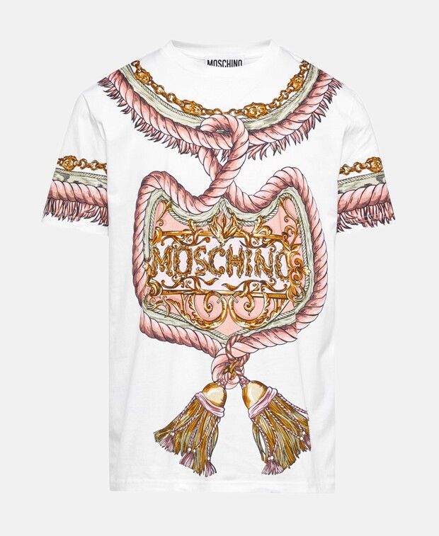 

Футболка Moschino, цвет Wool White