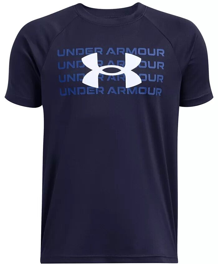 

Футболка с логотипом Big Boys Tech Under Armour, синий