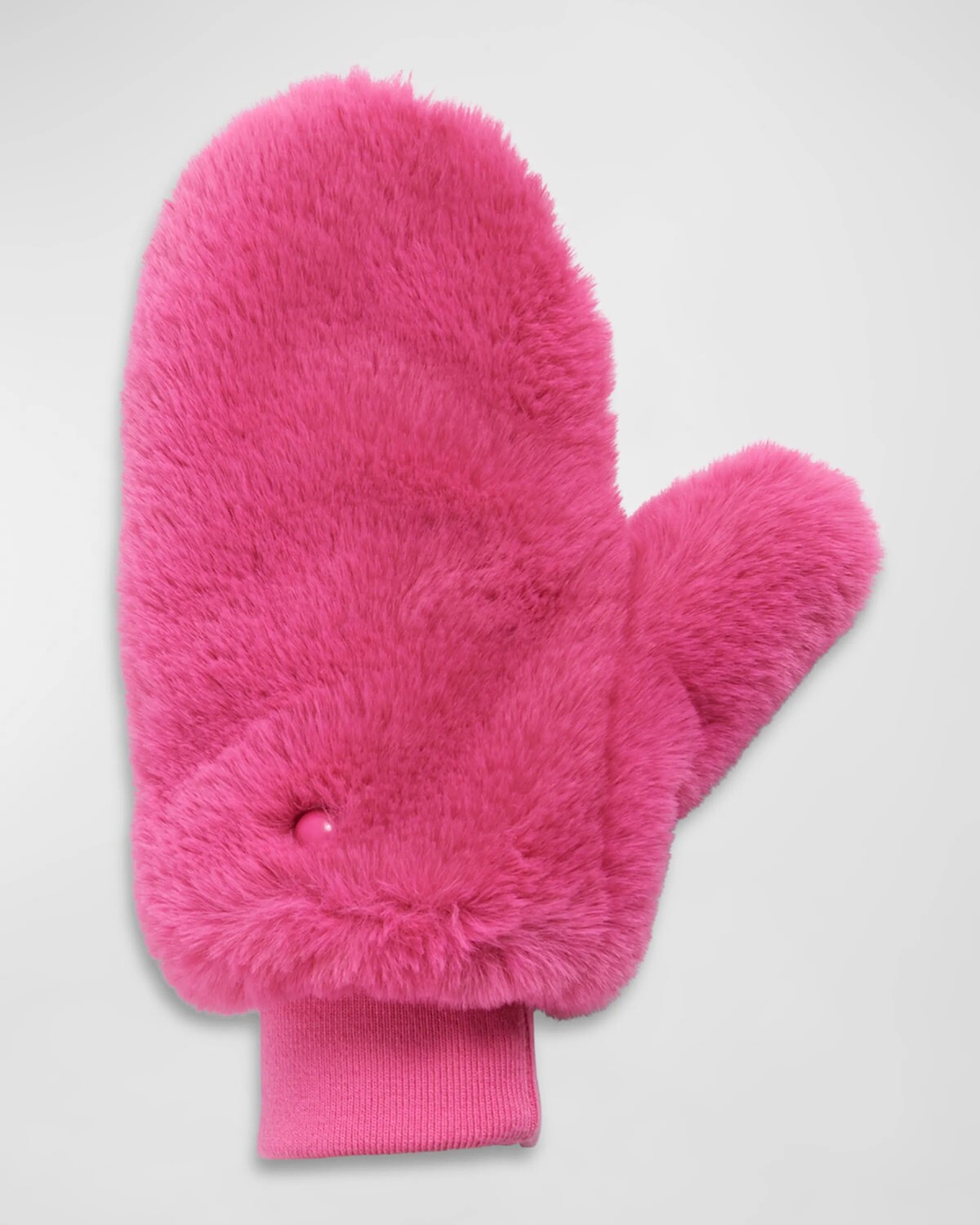 

Варежки Le из искусственного меха норки Fabulous Furs, цвет Hot Pink