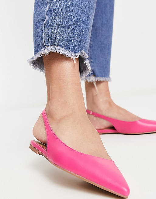 

Розовые балетки с пяткой на пятке ASOS DESIGN Lala