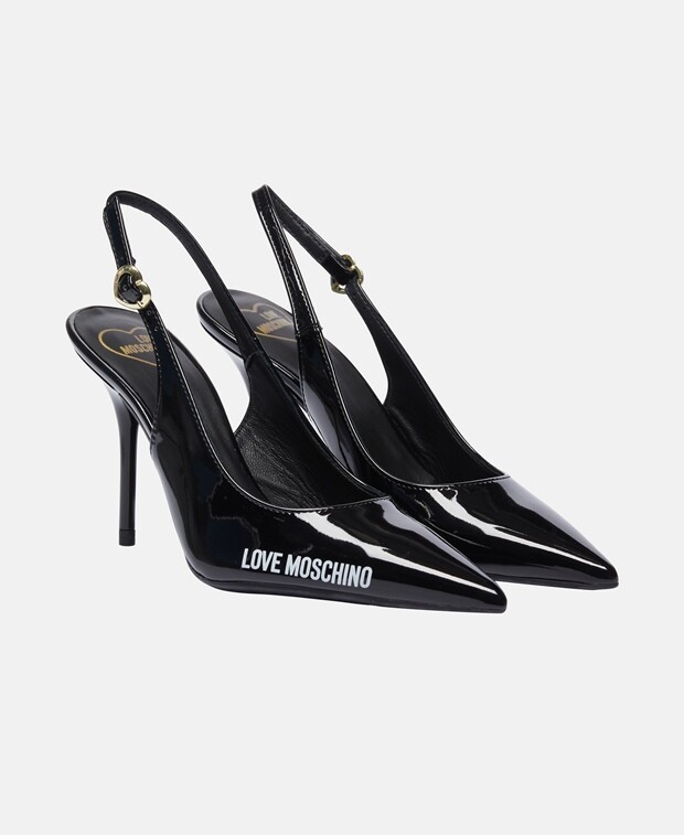 

Туфли-лодочки с пяткой на пятке Love Moschino, черный