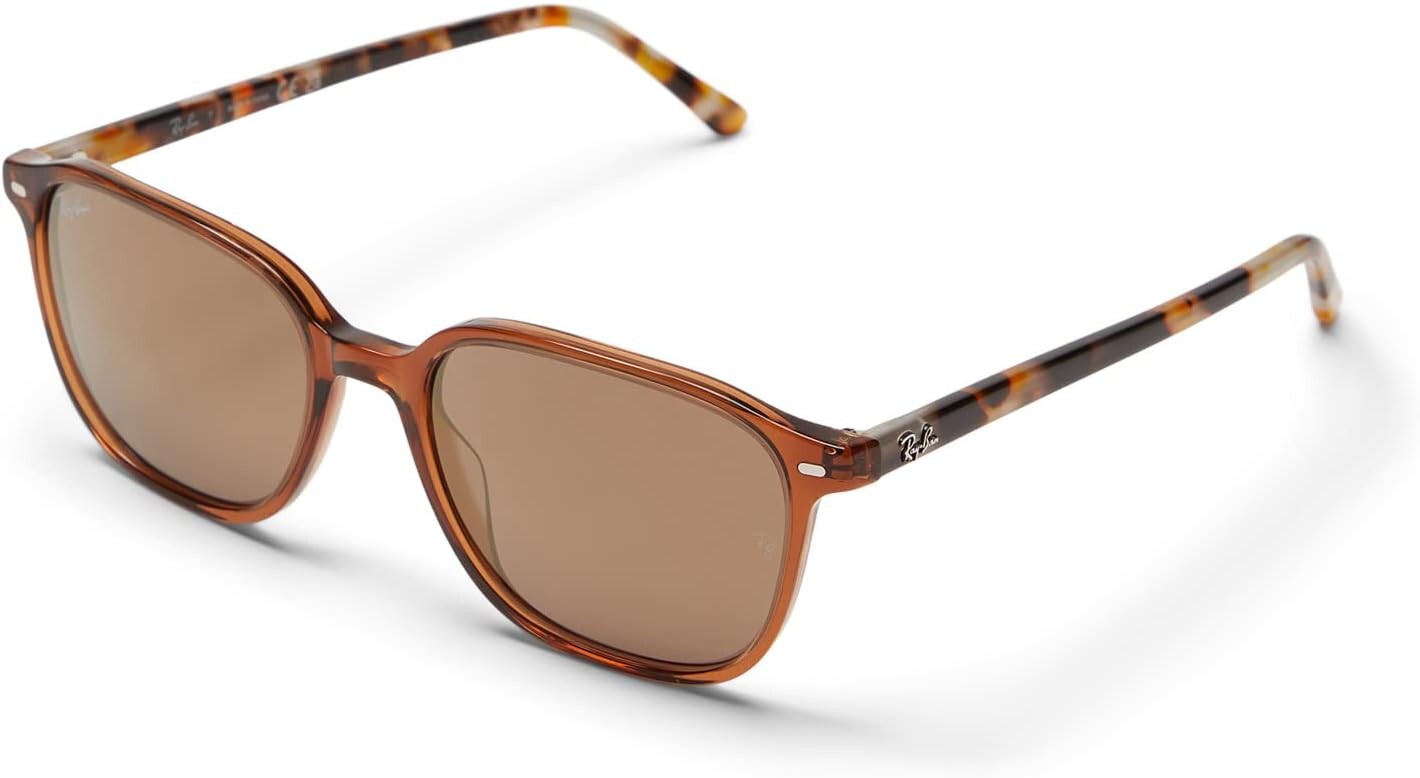 

Солнцезащитные очки 0RB2193 Leonard Ray-Ban, цвет Transparent Brown/Light Brown Mirrored Gold