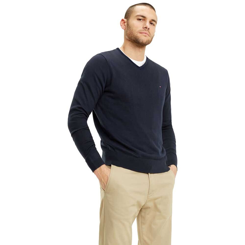 

Свитер Tommy Hilfiger Core Cotton Silk, синий