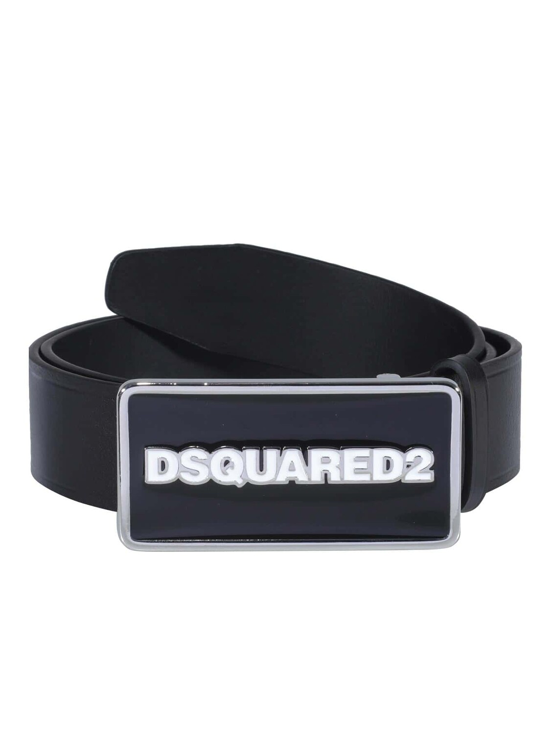 

Ремень мужской Dsquared2 с принтом на пряжке, черный