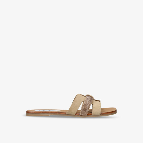 

Сандалии edriah на плоской подошве с декорированным ремешком Steve Madden, коричневый