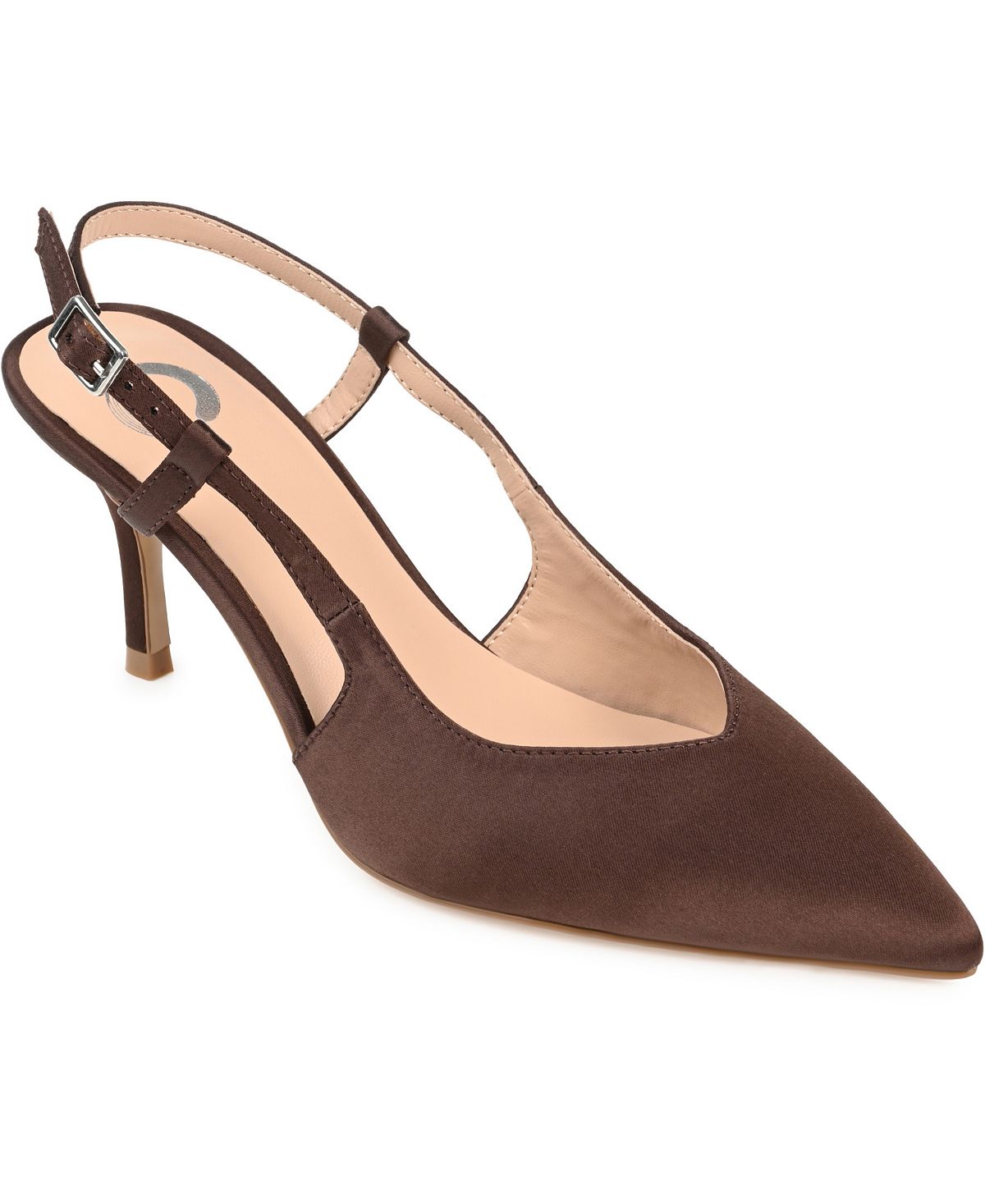 цена Женские рыцарские туфли на пятке на пятке Journee Collection, коричневый