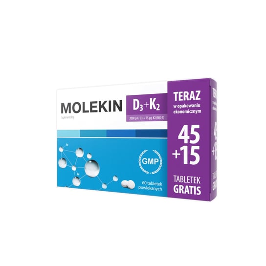 цена Natur Produkt, Молекин D3+K2, 60 таблеток