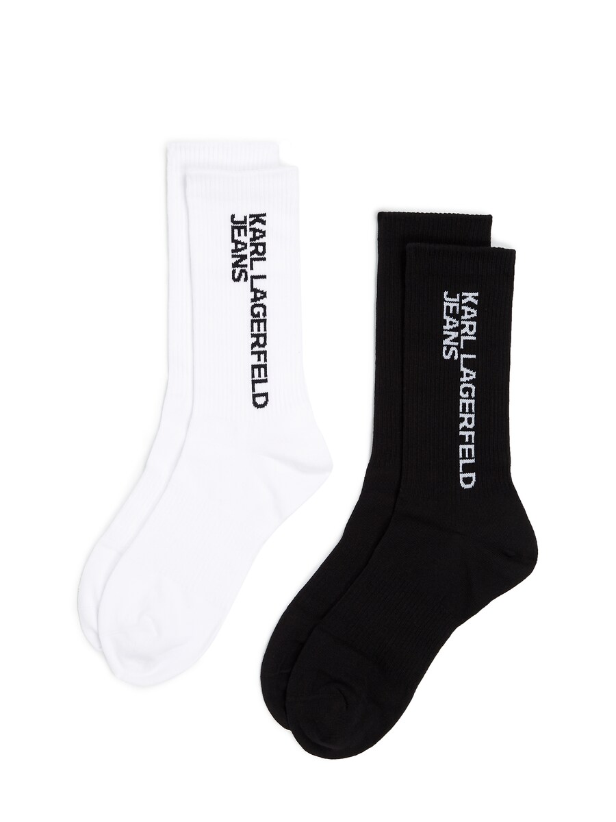 

Носки KARL LAGERFELD JEANS Socks, черный/белый