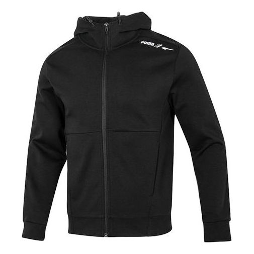 

Куртка PUMA Rad/cal Full-zip Hoodie D Casual Sports hooded Cardigan Jacket Black, черный