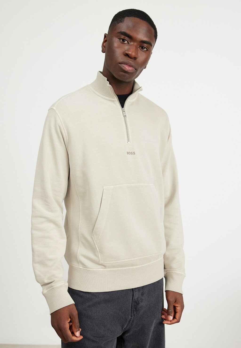 

Толстовка BOSS ZEFADEHALF, цвет light beige