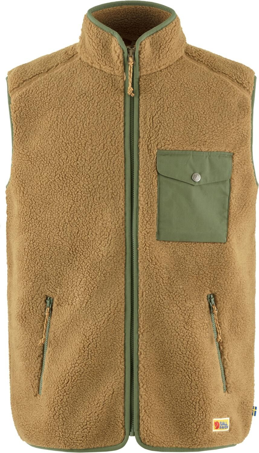 

Флисовый жилет Vardag - мужской Fjallraven, хаки