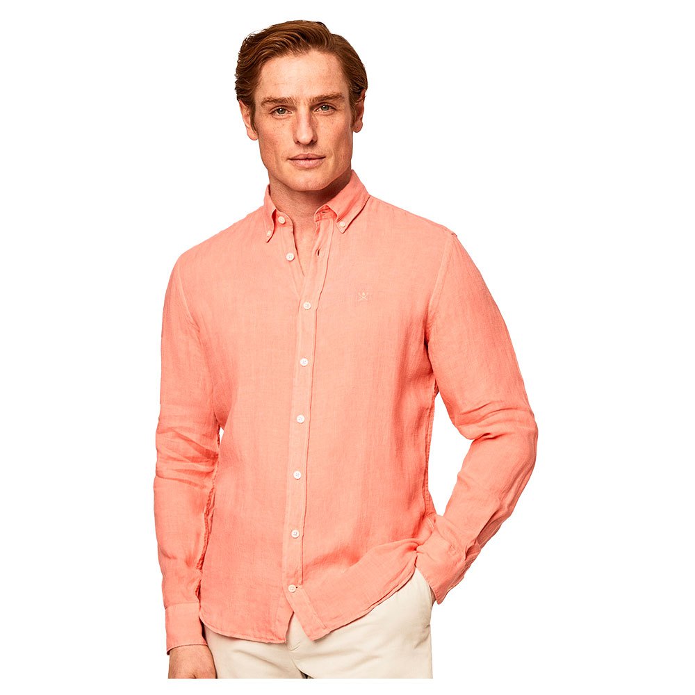 Рубашка Hackett Garment Dyed B, оранжевый