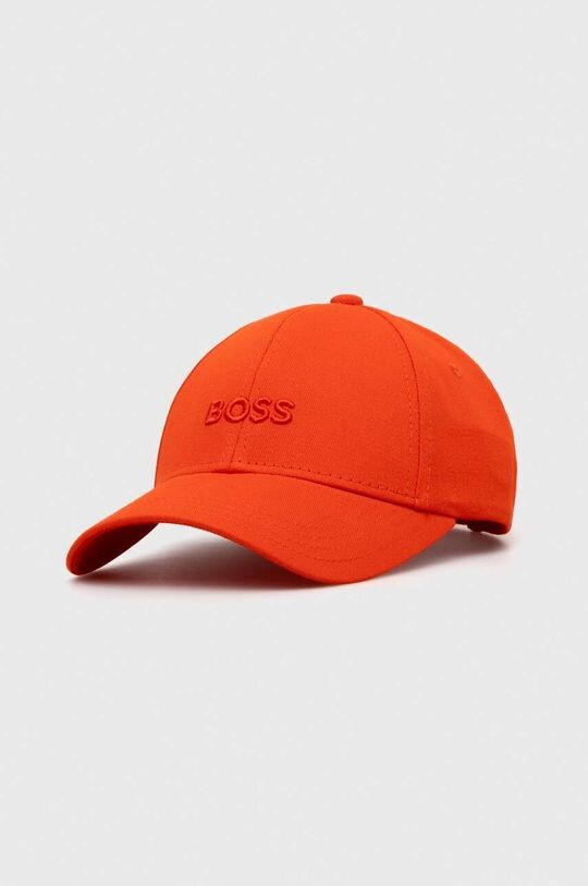 

Хлопковая бейсболка Boss, оранжевый