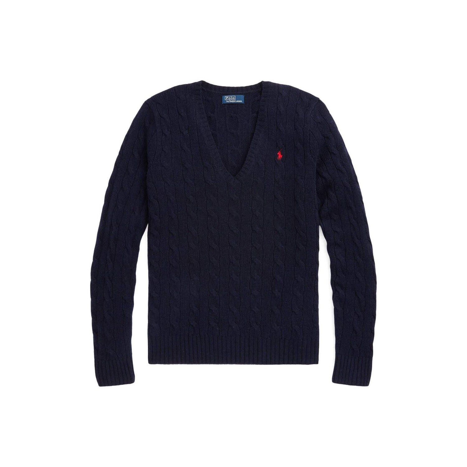 

Вязаный свитер с кашемиром Polo Ralph Lauren, синий