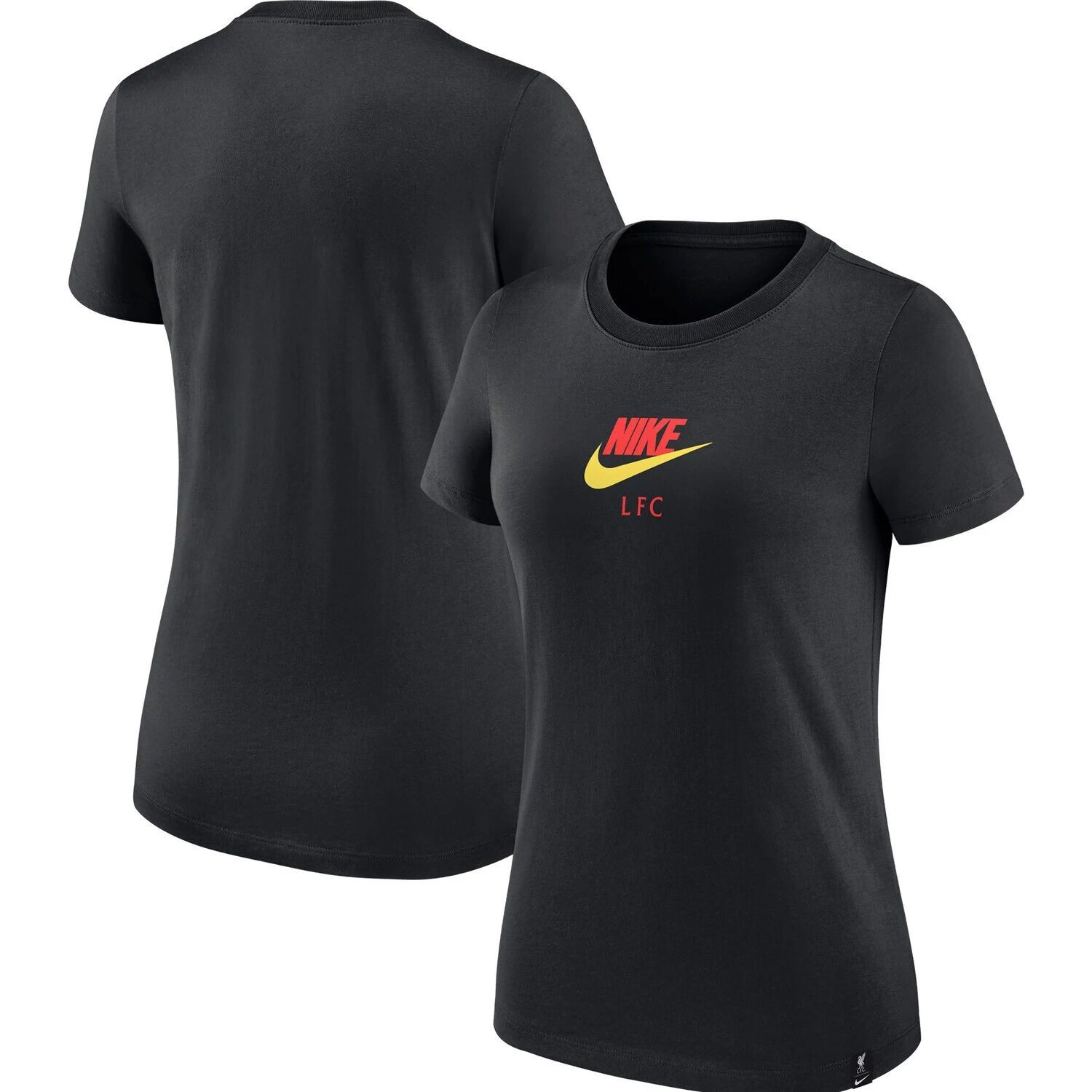 

Женская черная футболка Nike Liverpool Club Nike
