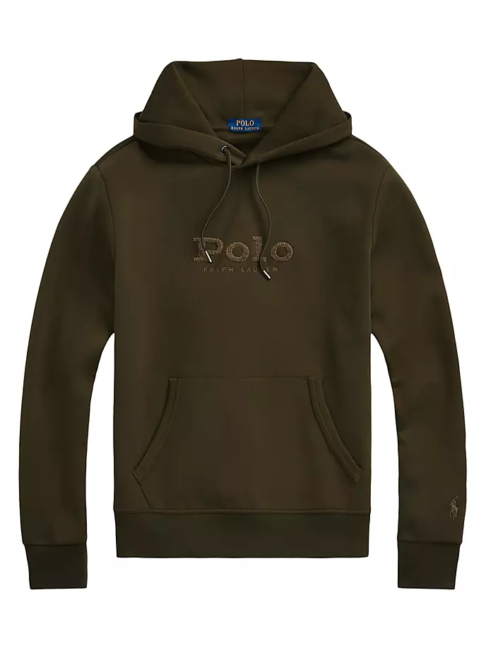 

Толстовка двойной вязки из синели с логотипом Polo Ralph Lauren, цвет company olive