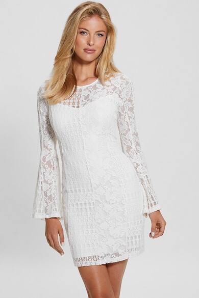 

Короткое платье с вырезом на спине GUESS, белый