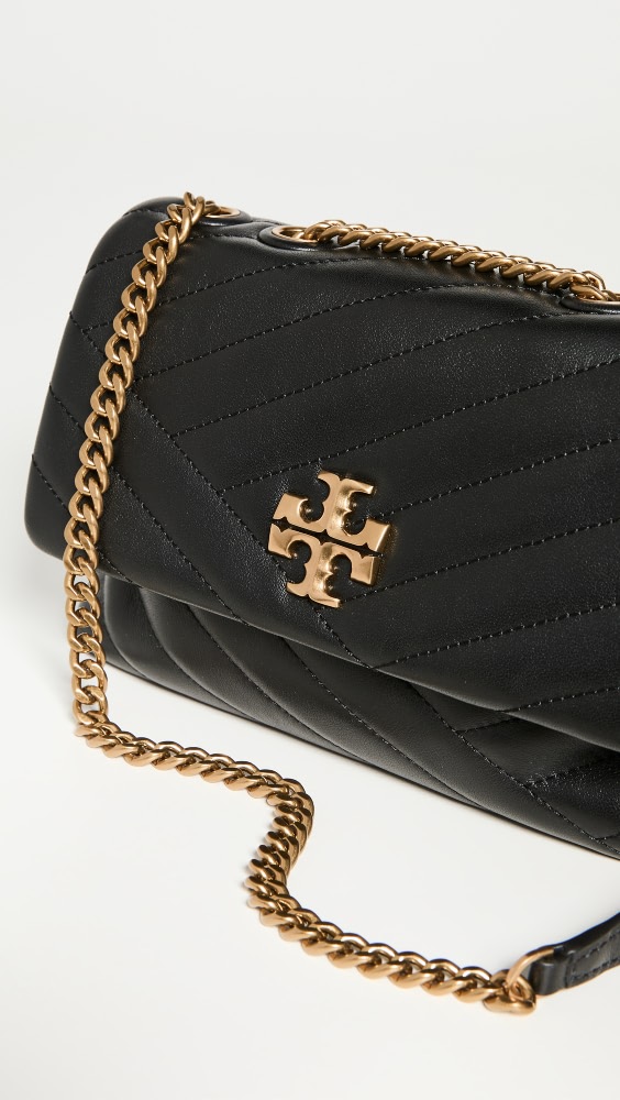 

Сумка через плечо Tory Burch Kira Chevron Small Convertible Shoulder, черный