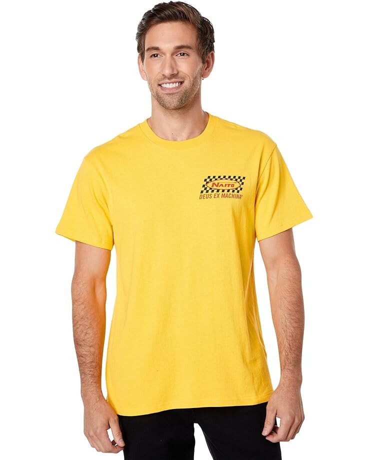 

Футболка Deus Ex Machina Naito Evergreen Tee, цвет Aspen Gold