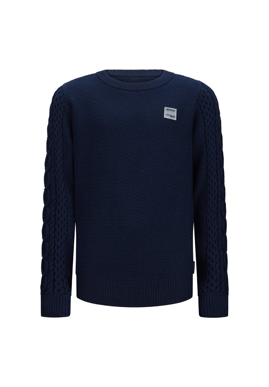 

Свитер вязаный MAARTEN Retour Jeans, цвет dark navy