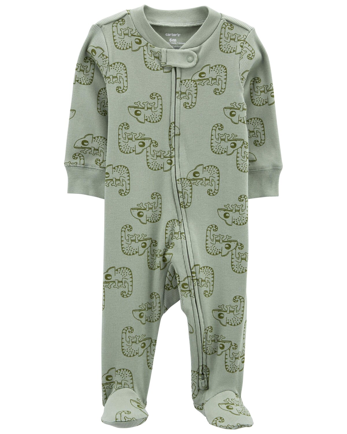 

Ботинки Baby Chameleon с двухсторонней молнией Sleep & Play Carter's, зеленый