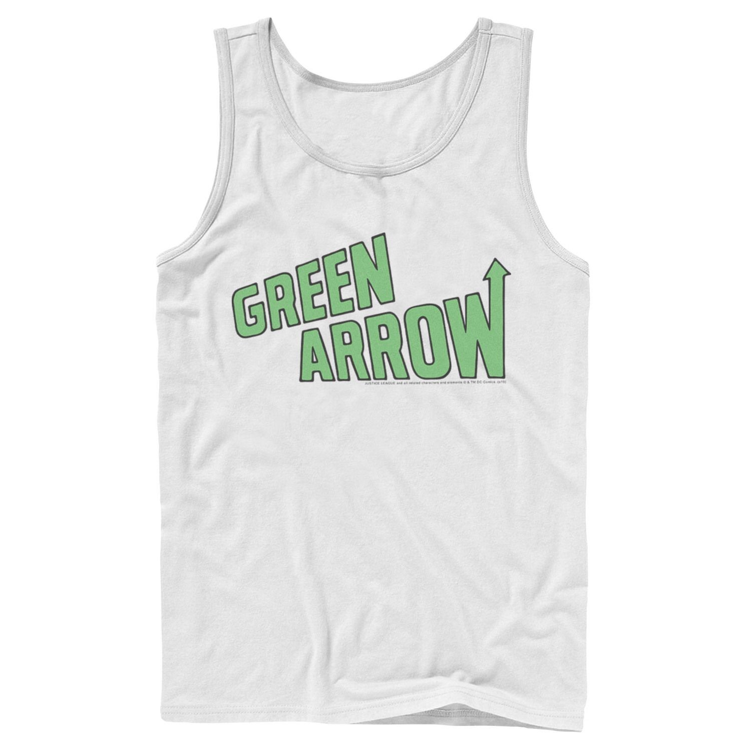 

Мужской постер из комиксов DC The Green Arrow с текстом, майка DC Comics