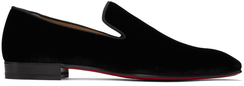 

Черные лоферы с одуванчиками Christian Louboutin, Черный