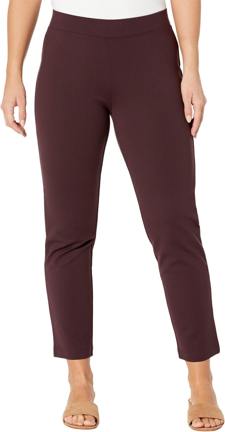 

Миниатюрные узкие брюки до щиколотки Eileen Fisher, цвет Cassis