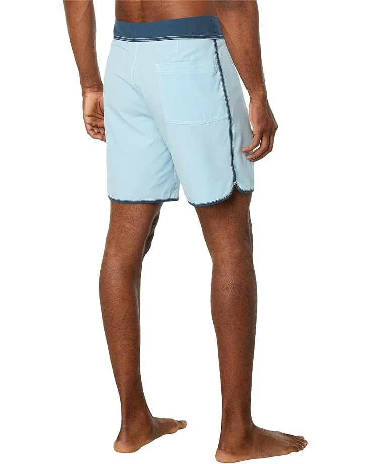 

Шорты для плавания Quiksilver Original Scallop 18" Boardshorts, цвет Sky Blue