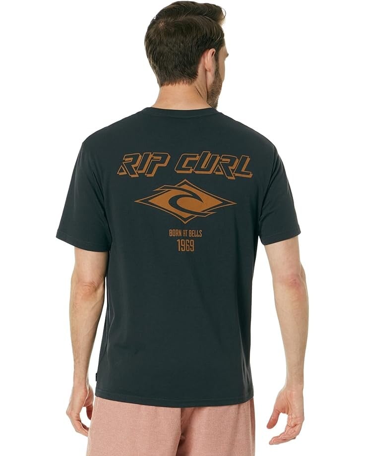 

Футболка Rip Curl Fade Out Icon Short Sleeve Tee, цвет Black/Gold
