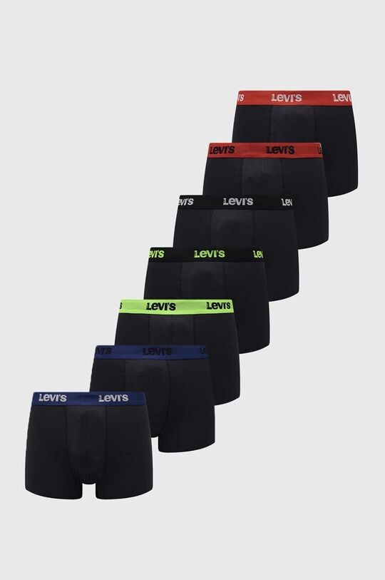 

Комплект из семи боксёрских шорт Levi's, черный