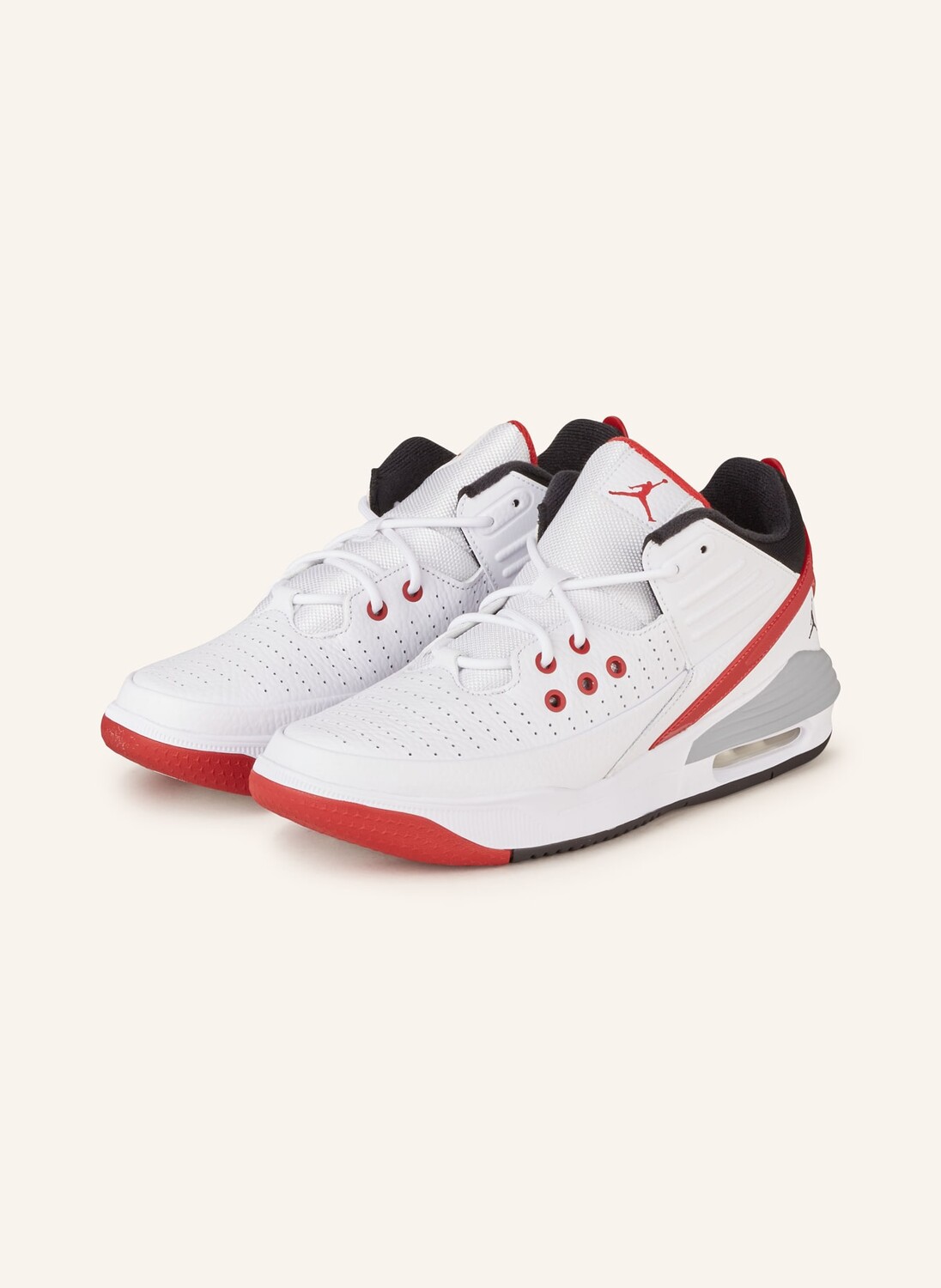 

Баскетбольные кроссовки max aura 5 JORDAN, цвет WEISS/SCHWARZ/ROT