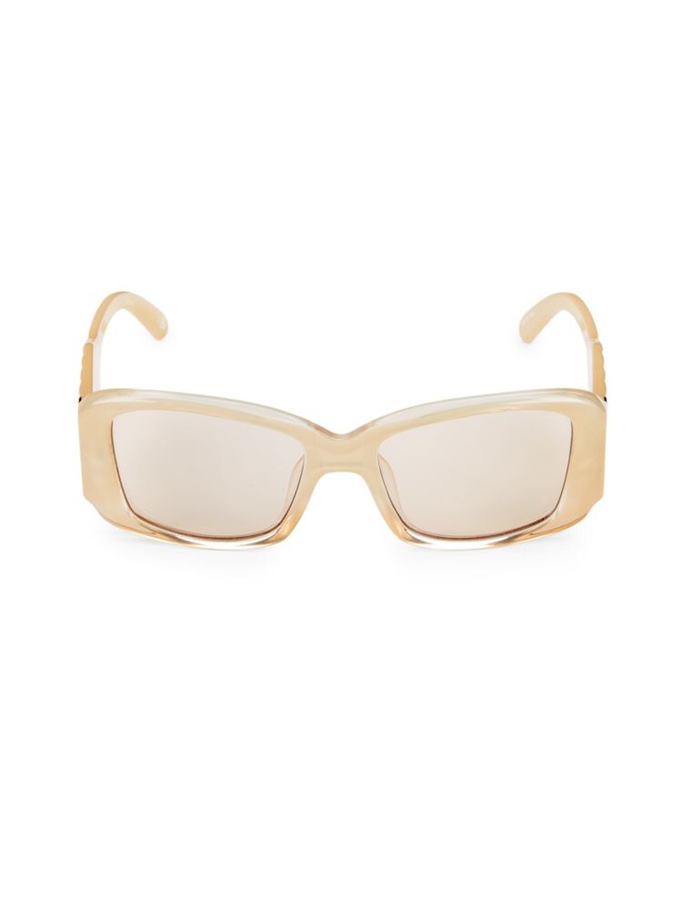 

Квадратные солнцезащитные очки Nouveau Riche 54MM Le Specs, цвет Champagne