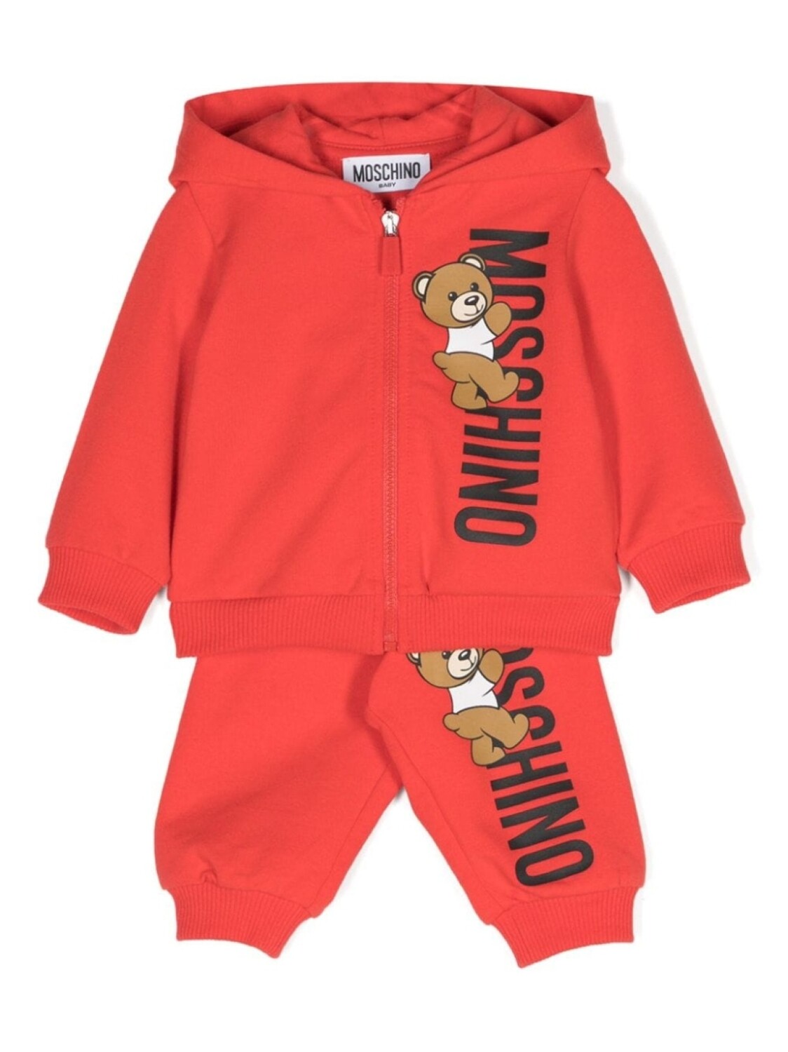 

Moschino Kids спортивный костюм с логотипом, красный
