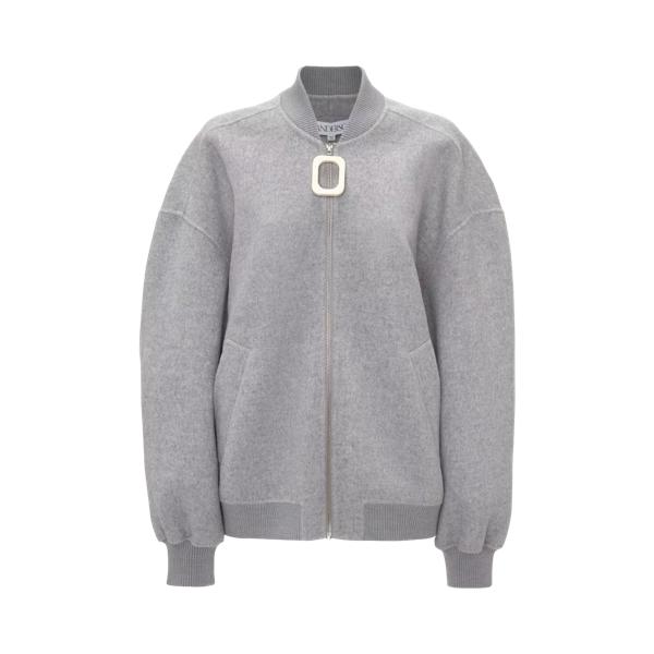 

Куртка bomberjacke mit reißverschluss grey melange grey melange J.W. Anderson, серый