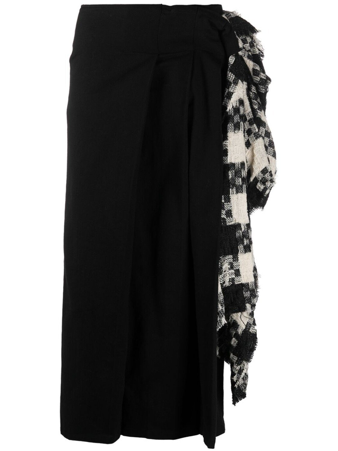 

Юбка с оборками Yohji Yamamoto, черный