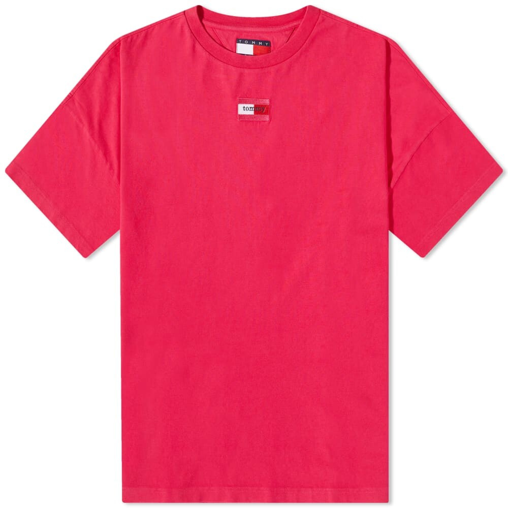 

Футболка Tommy Jeans Essentials, розовый