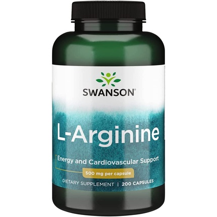Аминокислота L-аргинин 500 мг 200 капсул, Swanson