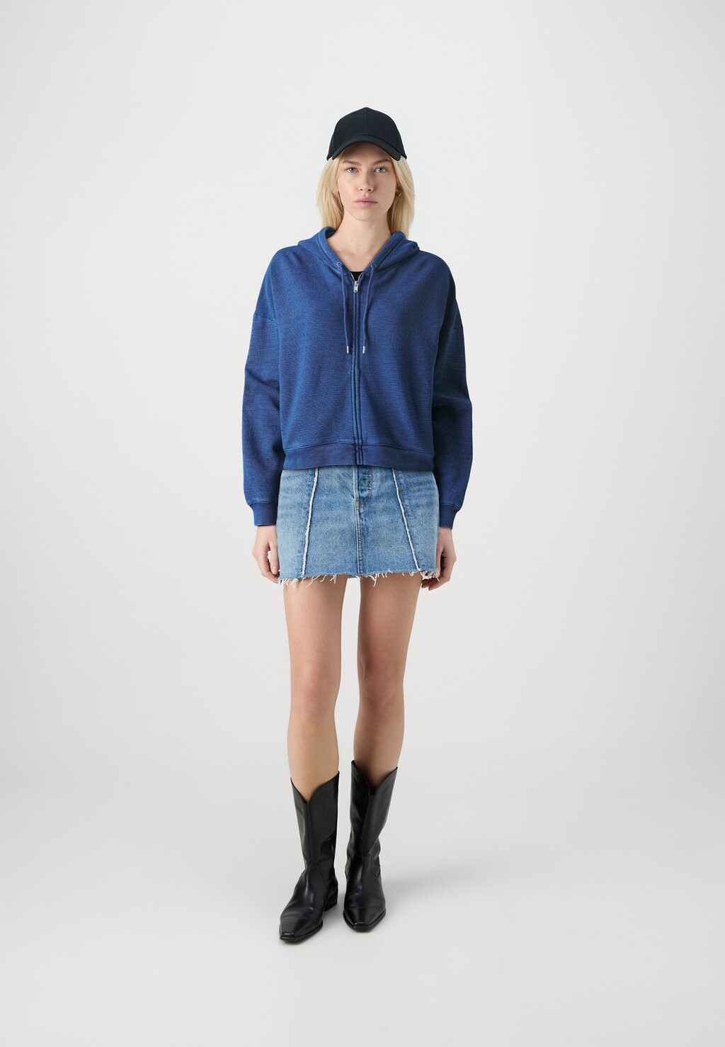 

Толстовка на молнии Hoodie GAP, средний цвет индиго