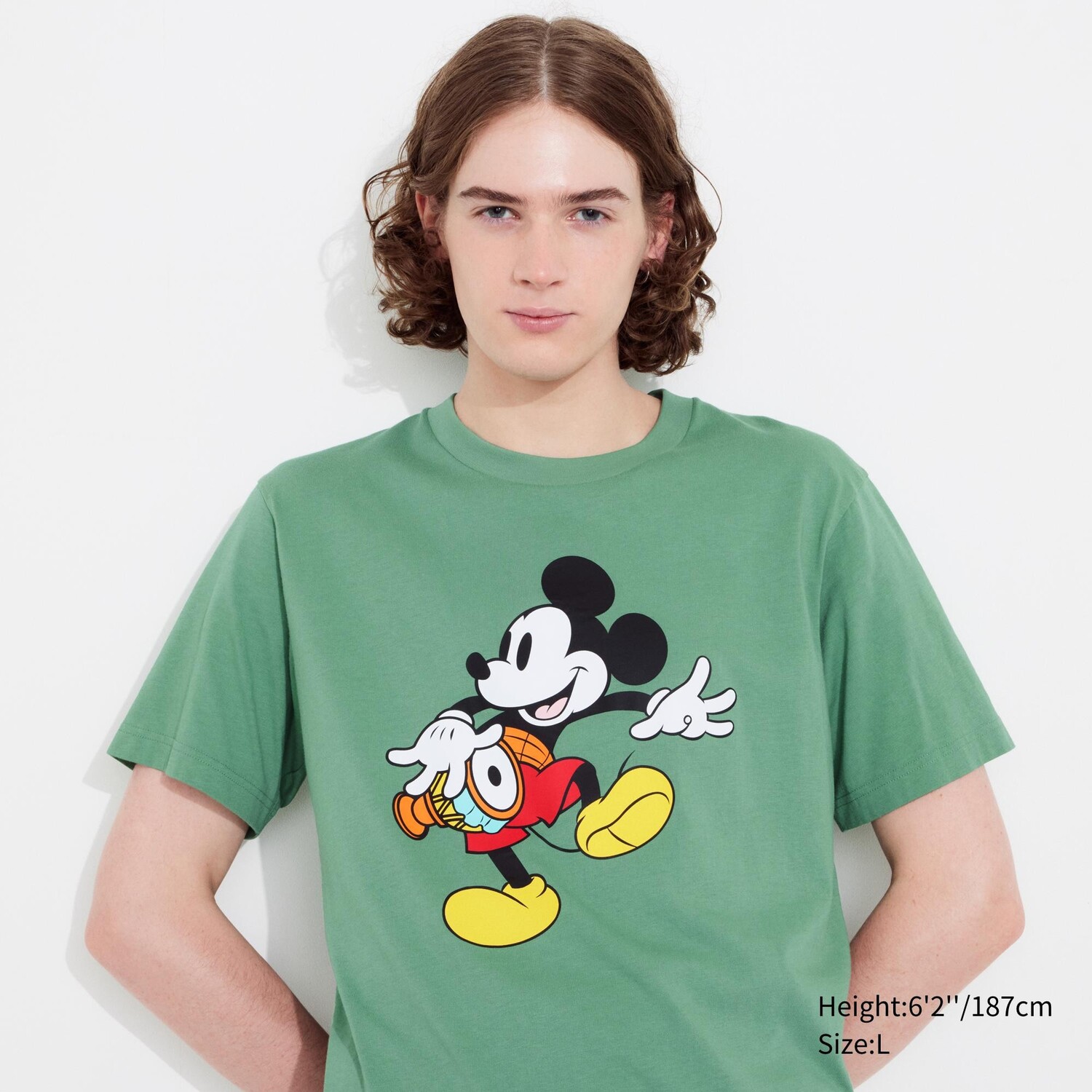 

Футболка Uniqlo Mickey Mouse in Thailand с коротким рукавом, зеленый