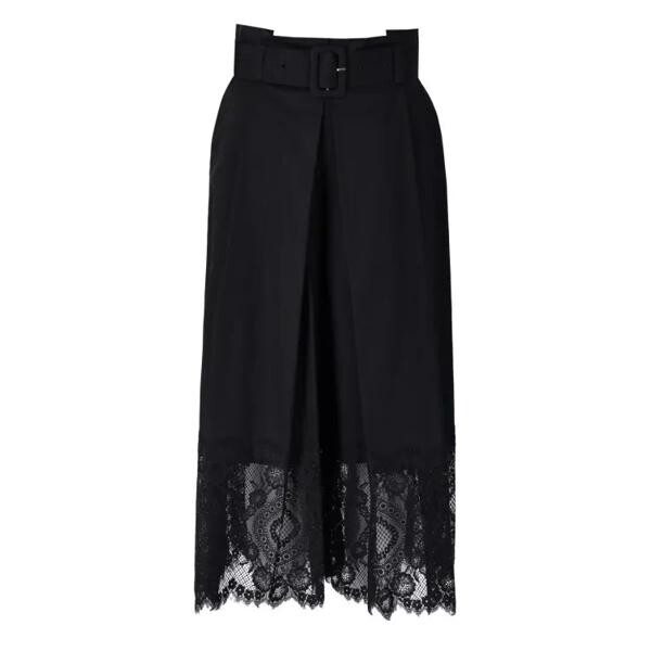 

Брюки wide leg trousers with lace Twin-Set, черный